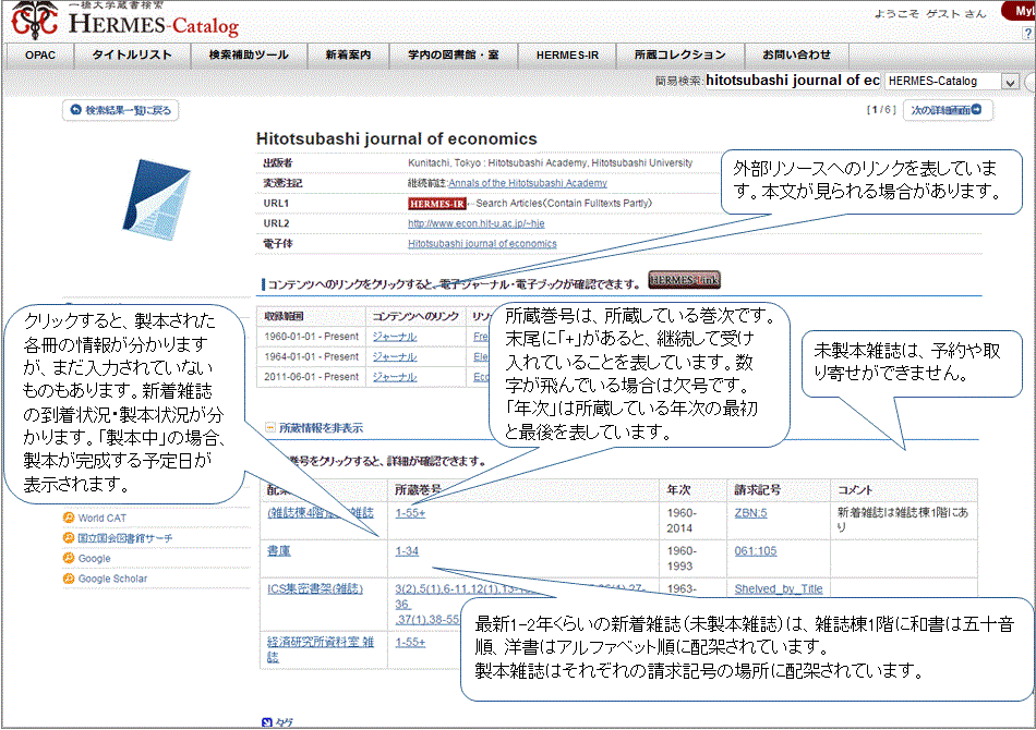 図:検索結果の見方